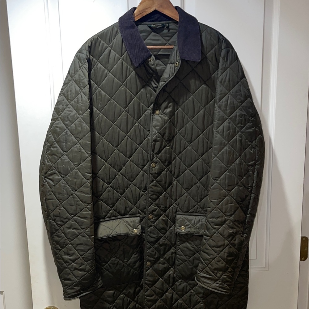 Men's Barbour Quilted Jacket - Olive Green